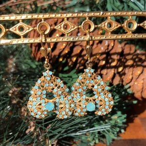 Catherine Popesco 14k Gold Plated Earrings NWOT